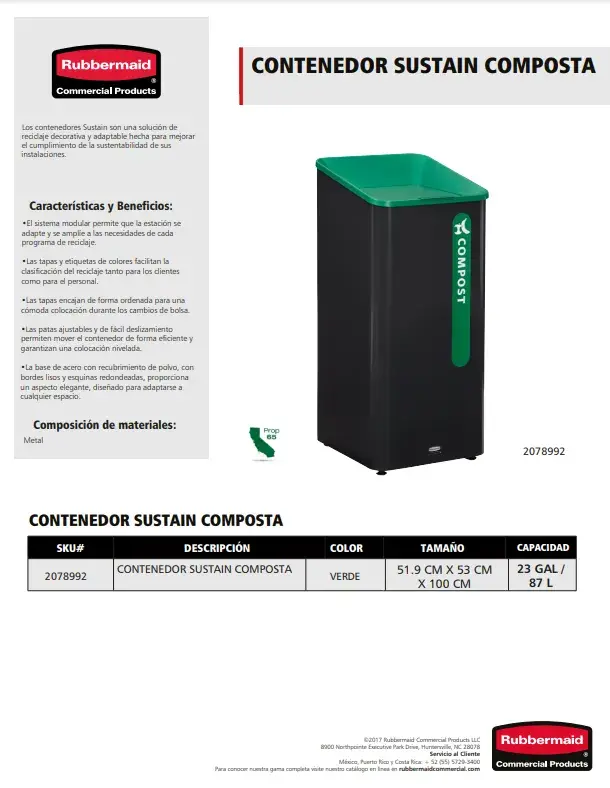 2078992 CONTENEDOR DE BASURA SUSTAIN