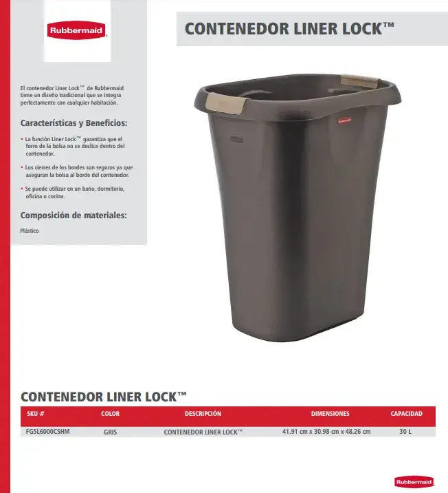 FG5L6000CSHM Contenedor Liner Lock