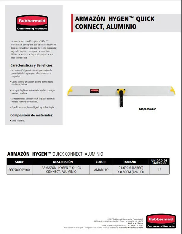 FGQ58000YL00 Armazón Quick Connect