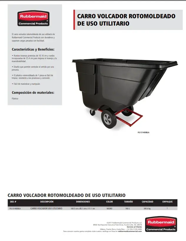 FG131400BLA Carro volcador