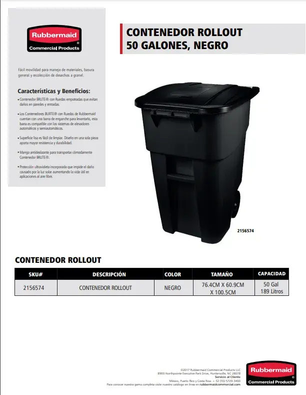 Rubbermaid Papelera blanca abierta de 3 galones