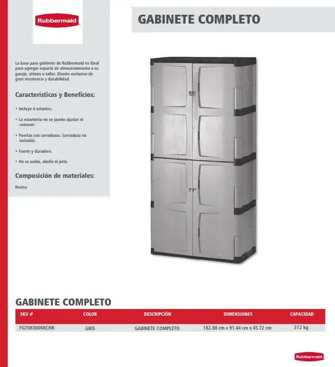 FG708300MICHR Gabinete completo