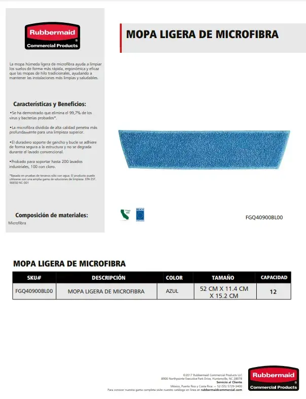 FGQ40900BL00 MOPA LIGERA DE MICROFIBRA