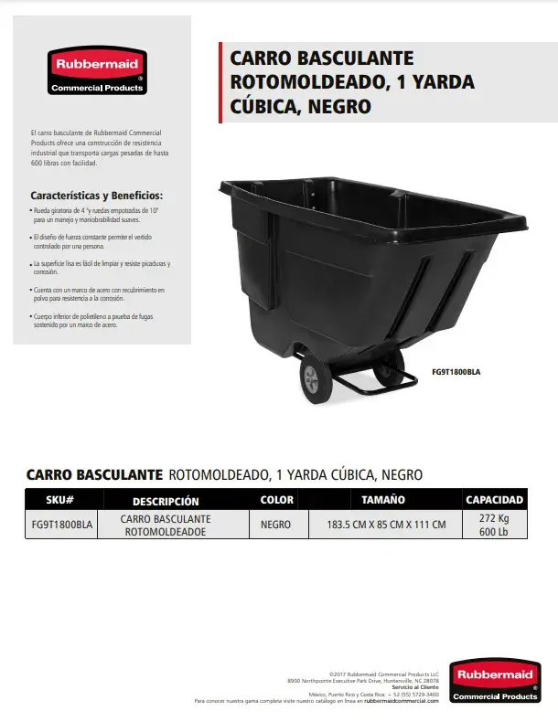 FG9T1800BLA Carro basculante