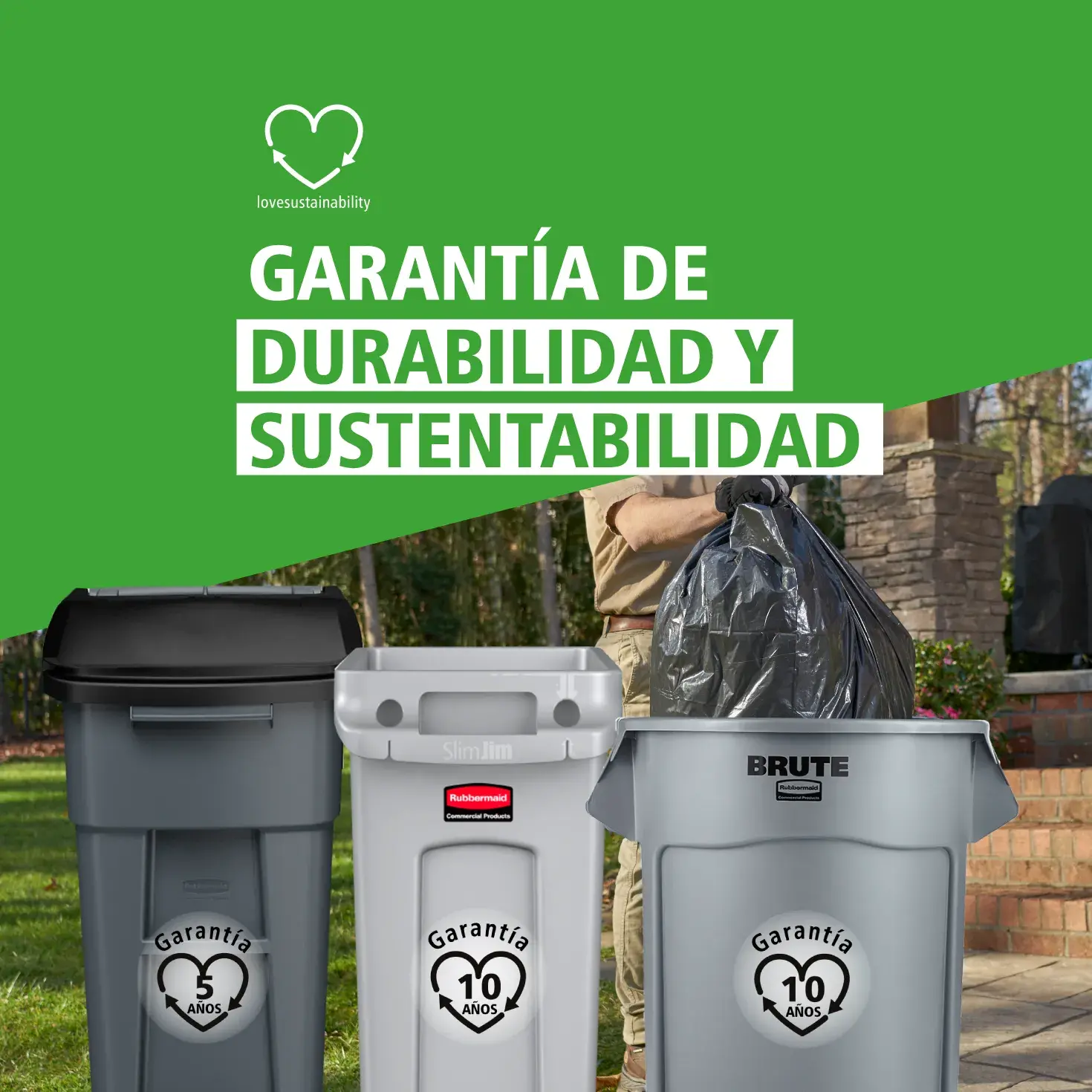 Rubbermaid Cubo de basura de pedal Slim Jim 30 litros gris