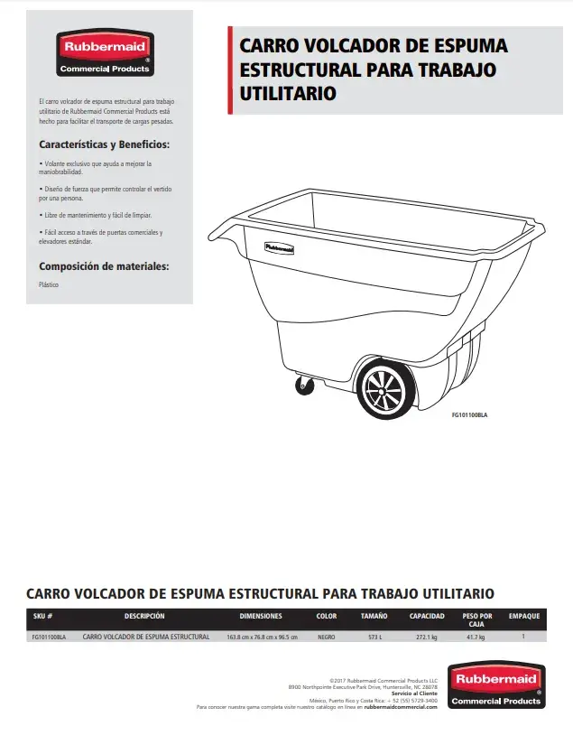 FG101100BLA Carro volcador