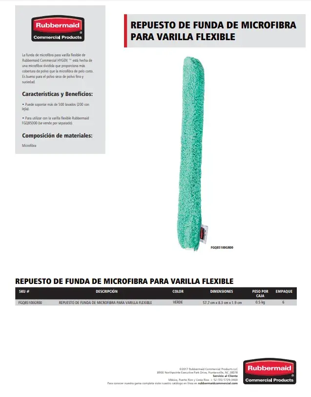 FGQ85100GR00 Repuesto de funda de microfibra