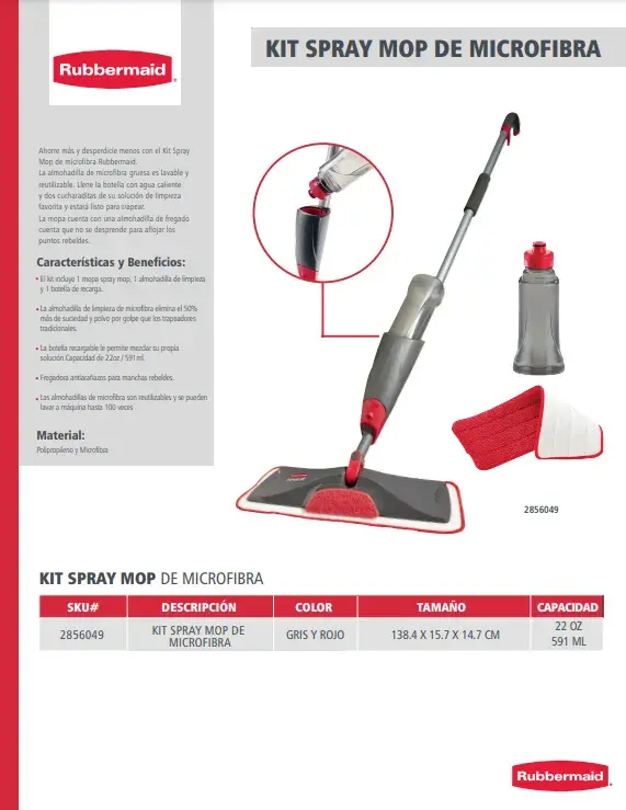 2856049 Kit Spray Mop de Microfibra