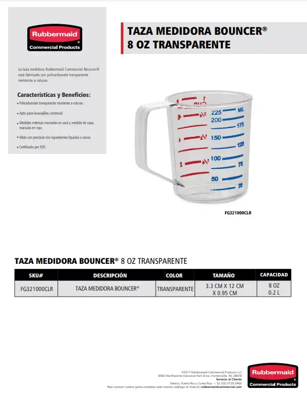 FG321000CLR Taza medidora