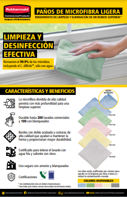 Flyer Paños de microfibra ligera