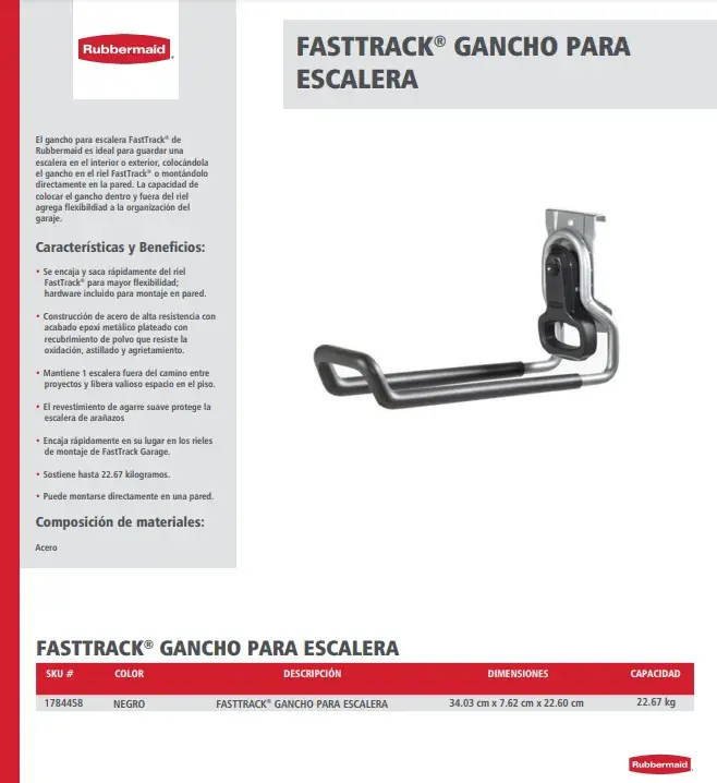 1784458 Gancho para escalera FastTrack