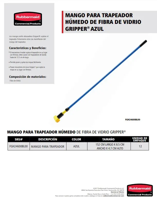 FGH24600BL00 Mango para trapeador