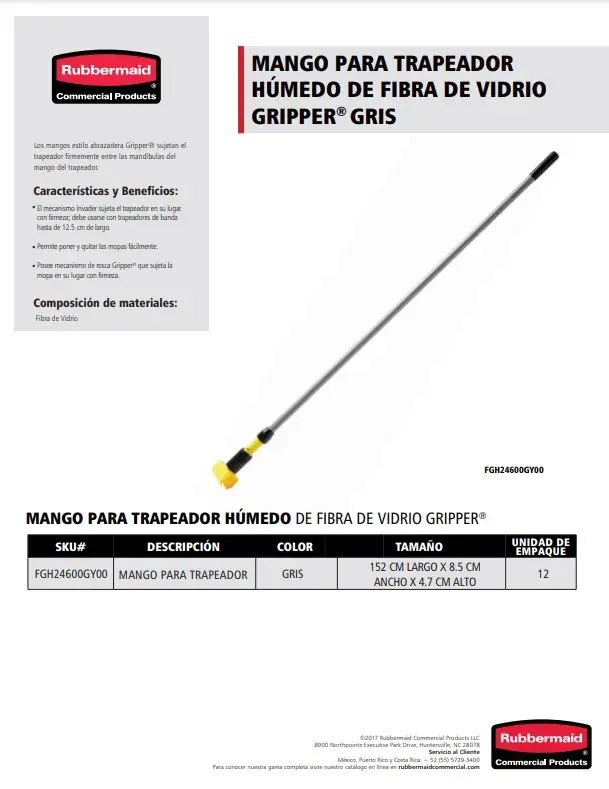 FGH24600GY00 Mango para trapeador